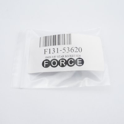 ลูกบ๊อกซ์หัวจีบสั้น E20 ขนาดแกน 3/8 นิ้ว FORCE รุ่น 53620