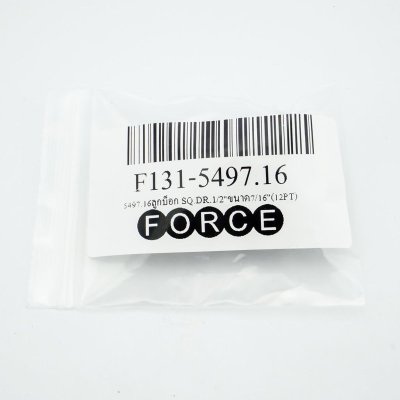 ลูกบ๊อกซ์สั้น 12 เหลี่ยม แกน 1/2 นิ้ว ขนาด 7/16 นิ้ว FORCE รุ่น 5497.16