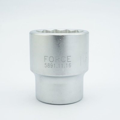 ลูกบ๊อกซ์ 12 เหลี่ยม แกน 1" ขนาด 1-11/16" FORCE รุ่น F131-5891.11.16