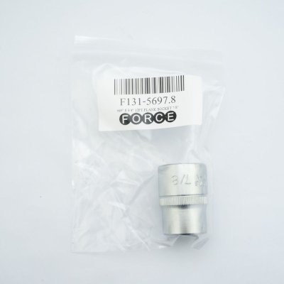 ลูกบ๊อกซ์ 12 เหลี่ยม แกน 3/4" ขนาด 7/8" FORCE รุ่น F131-5697.8