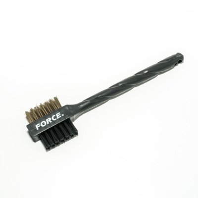 แปรงลวด 2 หัว ทองเหลืองและไนล่อน FORCE รุ่น 9U3001