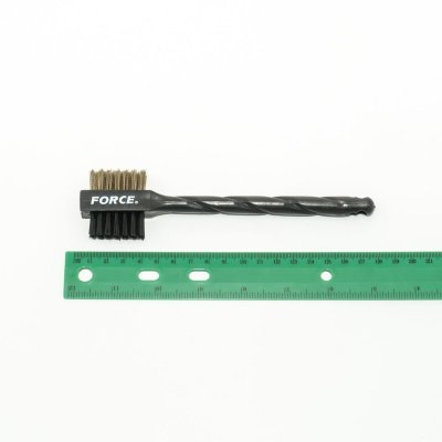 แปรงลวด 2 หัว ทองเหลืองและไนล่อน FORCE รุ่น 9U3001