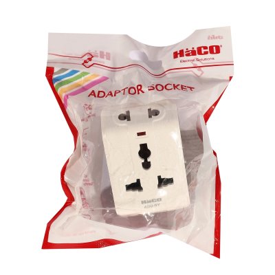 ปลั๊กแปลงอเนกประสงค์ HACO สีเทา 13V รุ่น ADU-GY
