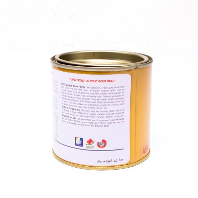 สีทองอะครีลิคแลคเกอร์ HATO รุ่น AG444 (ปอนด์/0.3L)