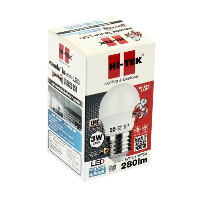 หลอดไฟ LED มวยไทย E27 แสงขาว DAY HI-TEK รุ่น H271-0010 (3W/5W/8W/10W/14W)