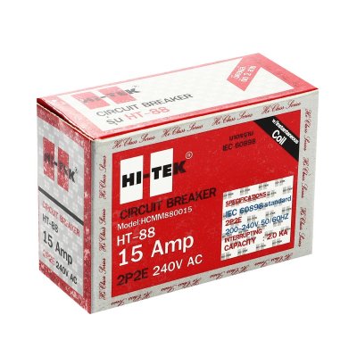 เบรกเกอร์ตัดสองสาย 15A HI-TEK รุ่น HT-88 (HCMM880015)