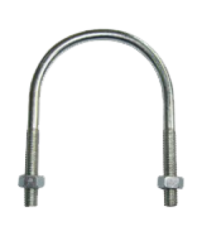 น๊อตตัวยู ชุบขาว + 2หัว