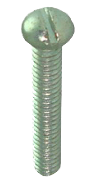 สกรูพร้อมน๊อตหัวกลมผ่า (INCH)