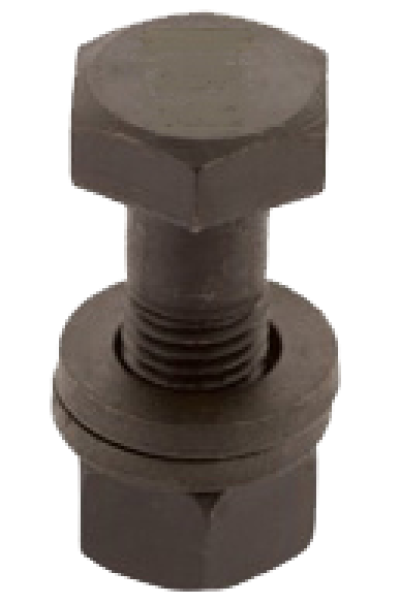 สกรูพร้อมน๊อตและ 2 แหวนอีแปะ F10T(เกรด 10.9)