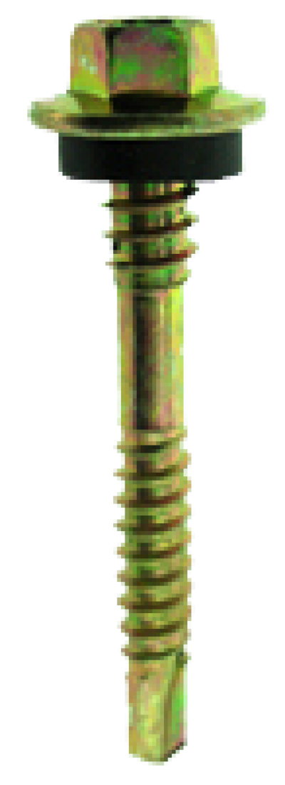 สกรูหัวเหลี่ยม ปลายสว่านเกลียว 2 ข้าง ( สีรุ้ง, สีขาว) +CR3