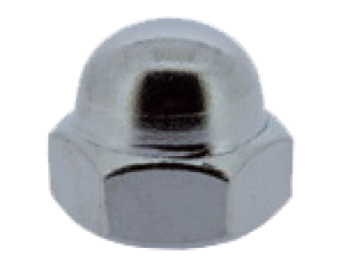 หัวน๊อตหมวก ชุบโครเมี่ยม