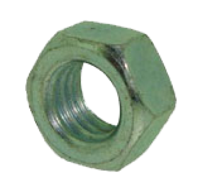 หัวน๊อตเกลียวมิล (ชุบขาว)