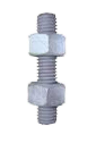 เกลียวตลอด ASTM A193 - B7 + 2หัวน๊อต ASTM A194 - 2H (H.D.G) มิล