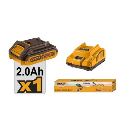 เครื่องเล็มหญ้าสายเอ็น ชุดแบต 2.0AH*1 INGCO รุ่น CGTLI203285