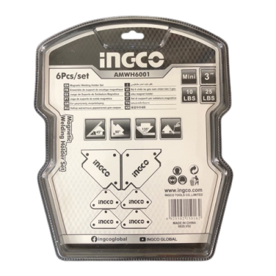 ชุดแม่เหล็กจับฉาก 6ตัว รุ่น AMWH6001 INGCO