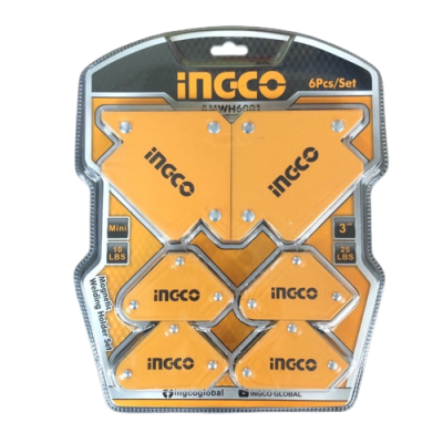 ชุดแม่เหล็กจับฉาก 6ตัว รุ่น AMWH6001 INGCO