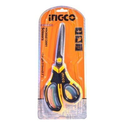 กรรไกรสเตนเลส ขนาด INGCO 8.5 นิ้ว รุ่น HSCRS812001