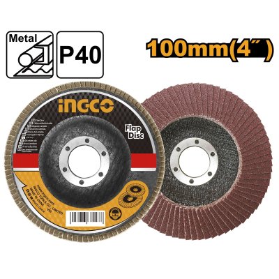 กระดาษทรายซ้อนหลังแข็ง INGCO 4 นิ้ว เบอร์ #40 รุ่น FD1001