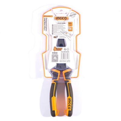 คีมปากแหลม รุ่นประหยัดแรงพิเศษ INGCO รุ่น HCLNP58200 (8.5 นิ้ว)