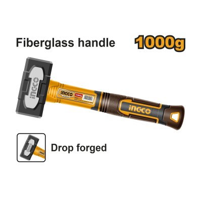 ค้อนทุบด้ามไฟเบอร์ INGCO 1000G รุ่น HSTH81000