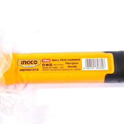 ค้อนหัวกลม INGCO ด้ามไฟเบอร์ 16-24 ออนซ์ รุ่น HBPH81016