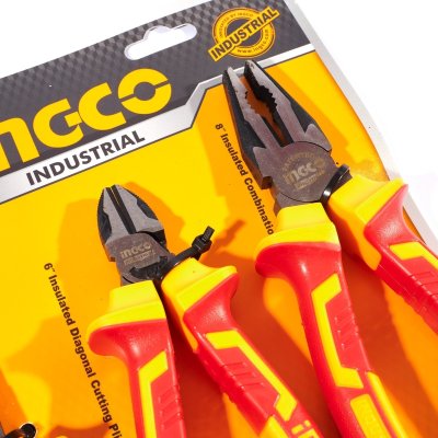 ชุดคีม VDE หุ้มฉนวนกันไฟฟ้า INGCO รุ่น HIKPS28318 (3 ชิ้น)