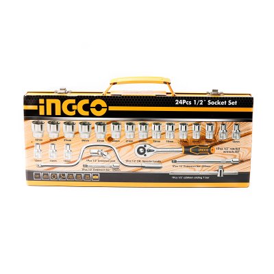 ชุดลูกบล็อค INGCO 1/2 นิ้ว 24 ชิ้น รุ่น HKTS0243