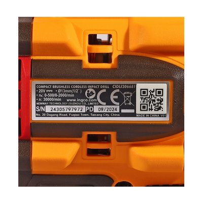 ชุดสว่านกระแทก+เจียร 4" 20V-BL INGCO รุ่น CKLI2027310 (COMBO SET)