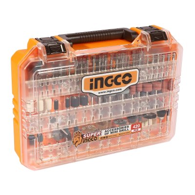 ชุดอุปกรณ์เสริมเครื่องเจียรสายอ่อน 420 ชิ้น INGCO รุ่น AKMG4208