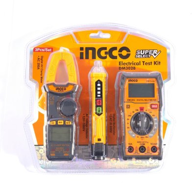 ชุดเครื่องมือวัดและทดสอบไฟฟ้า INGCO รุ่น DM3028 (3 ชิ้น)