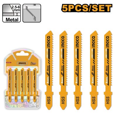 ชุดใบเลื่อยจิ๊กซอว์ INGCO 12T (5 ชิ้น/ชุด) รุ่น JSBT118B