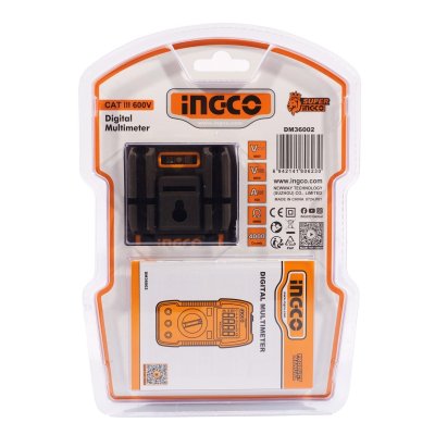 ดิจิตอลมัลติมิเตอร์ TRUE RMS INGCO รุ่น DM36002 (DM36002/DM360011)