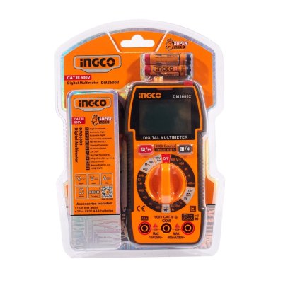ดิจิตอลมัลติมิเตอร์ TRUE RMS INGCO รุ่น DM36002 (DM36002/DM360011)
