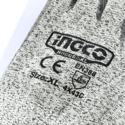 ถุงมือเซฟตี้ INGCO PU กันบาด รุ่น HGCG02-XL