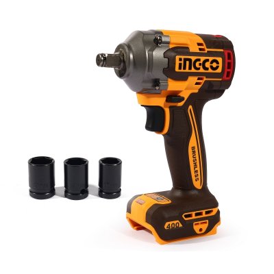 บล็อกไร้สาย เครื่องเปล่า INGCO 20V-BL แรงบิด 400N.M รุ่น CIWLI20401