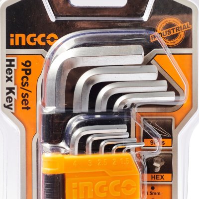 ประแจแอลหกเหลี่ยม 9 ชิ้น INGCO รุ่น HHK11091