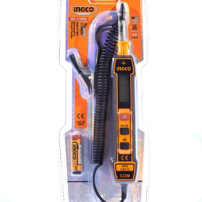 ปากกาวัดไฟรถยนต์ ดิจิตอล INGCO DC 1-100V รุ่น HSDT41001
