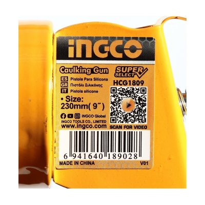 ปืนยิงซิลิโคน รุ่นประหยัด INGCO รุ่น HCG1809 (9 นิ้ว)