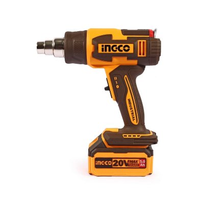ปืนเป่าลมร้อนไร้สาย ดิจิตอล INGCO 20V รุ่น HGLI20035 ชุดแบตเตอรี่ 5.0AH