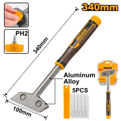 มีดขูดลอก ใบมีด SK5 6 ใบ INGCO รุ่น HGS3088