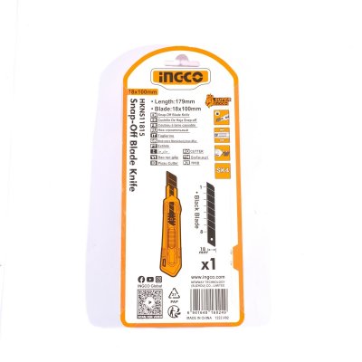 มีดคัตเตอร์ INGCO รุ่น HKNS11815 (18x100 มม.)
