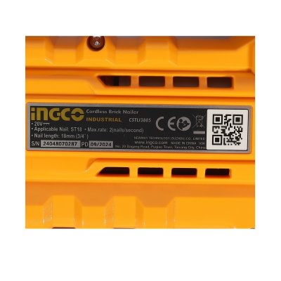 เครื่องยิงตะปูคอนกรีตไร้สาย INGCO รุ่น ST18 (เครื่องเปล่า)