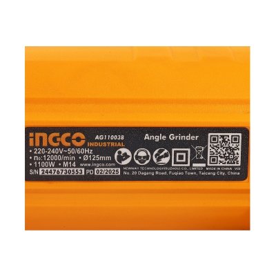 เครื่องเจียรไฟฟ้า 220V INGCO รุ่น AG110038 (5/7/9 นิ้ว)