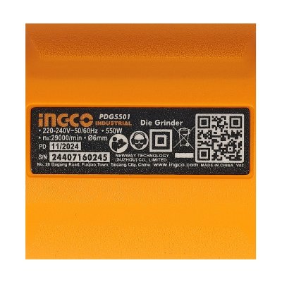 เครื่องเจียร์คอตรง 220V 6มม. 550W INGCO รุ่น PDG5501