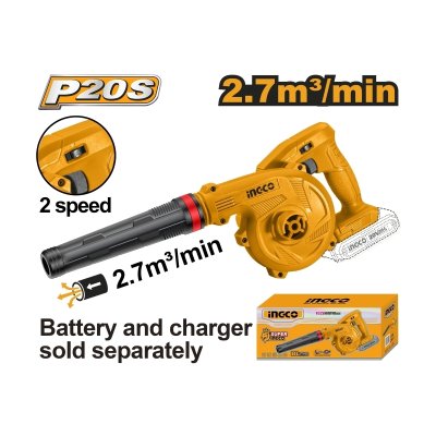 เครื่องเป่าลมไร้สาย ปรับรอบ เครื่องเปล่า 20V INGCO รุ่น CABLI20018