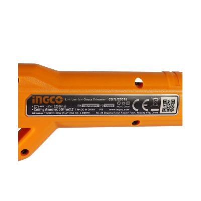 เครื่องเล็มหญ้าสายเอ็น เครื่องเปล่า INGCO 20V รุ่น CGTLI20018