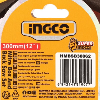 เลื่อยปังตอ INGCO 300MM พร้อมรางบังคับองศา รุ่น HMBSB30062