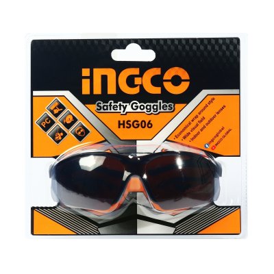 แว่นตาเซฟตี้กันแสงแดด INGCO รุ่น HSG06