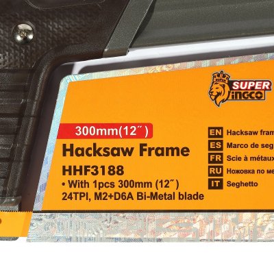 โครงเลื่อย 12 นิ้ว พร้อมใบเลื่อยไบเมทัล INGCO รุ่น HHF3188