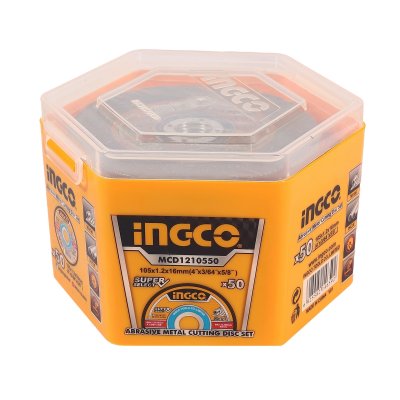 ใบตัดเหล็ก INGCO 4 นิ้ว (50 ใบ/ชุด) รุ่น MCD1210550
